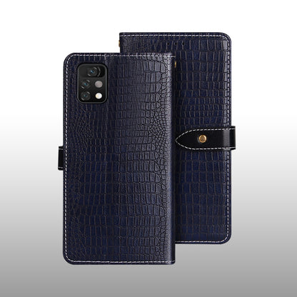 For UMIDIGI A11 Pro Max idewei Crocodile Texture Horizontal Flip Leather Case with Holder & Card Slots & Wallet(Dark Blue) - More Brand by idewei | Online Shopping UK | buy2fix