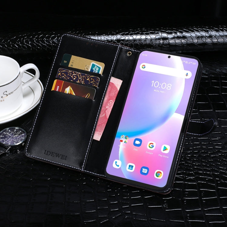 For UMIDIGI A11 Pro Max idewei Crocodile Texture Horizontal Flip Leather Case with Holder & Card Slots & Wallet(Dark Blue) - More Brand by idewei | Online Shopping UK | buy2fix