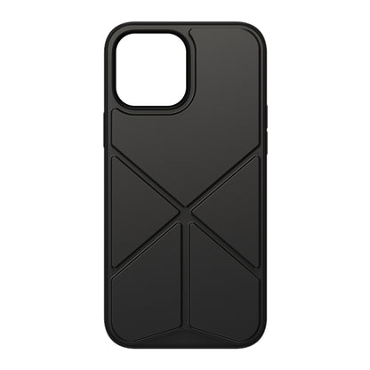 For iPhone 13 Pro Max ROCK Element Plus TPU + PC Shockproof Protective Case with Folding Holder (Black) - iPhone 13 Pro Max Cases by ROCK | Online Shopping UK | buy2fix