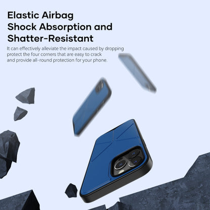 For iPhone 13 Pro Max ROCK Element Plus TPU + PC Shockproof Protective Case with Folding Holder (Black) - iPhone 13 Pro Max Cases by ROCK | Online Shopping UK | buy2fix