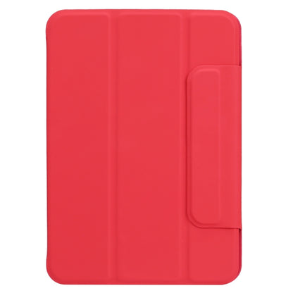 For iPad mini 2024 / mini 6 Horizontal Flip Ultra-thin Fixed Buckle Magnetic PU Tablet Case With Three-folding Holder & Sleep / Wake-up Function(Red) - iPad mini 6 Cases by buy2fix | Online Shopping UK | buy2fix