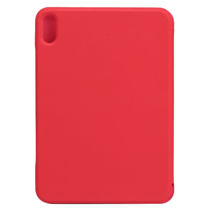 For iPad mini 2024 / mini 6 Horizontal Flip Ultra-thin Fixed Buckle Magnetic PU Tablet Case With Three-folding Holder & Sleep / Wake-up Function(Red) - iPad mini 6 Cases by buy2fix | Online Shopping UK | buy2fix