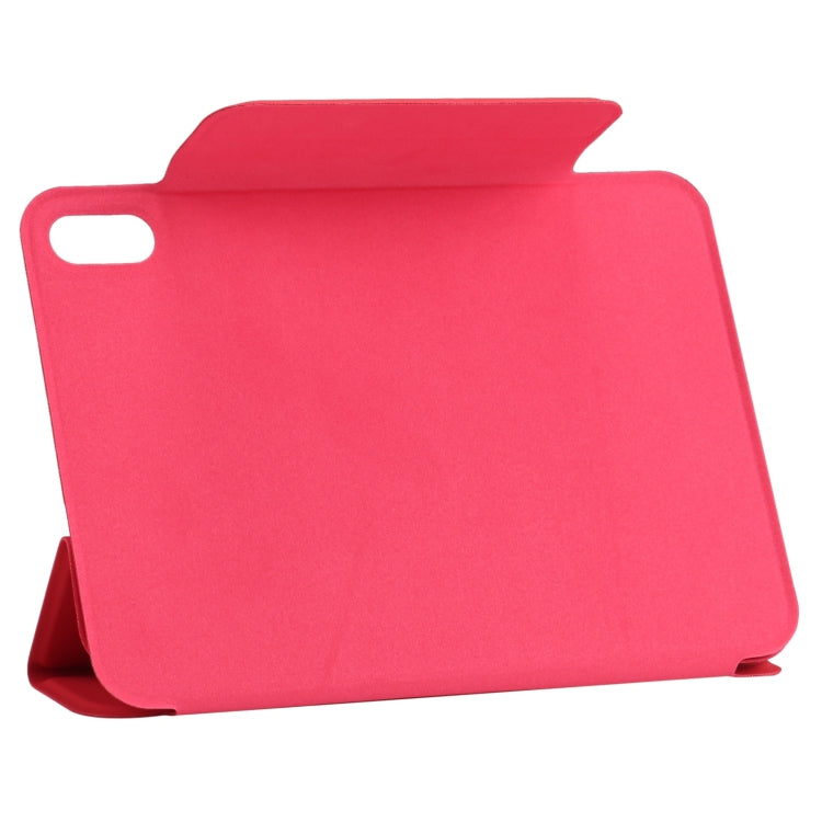 For iPad mini 2024 / mini 6 Horizontal Flip Ultra-thin Fixed Buckle Magnetic PU Tablet Case With Three-folding Holder & Sleep / Wake-up Function(Red) - iPad mini 6 Cases by buy2fix | Online Shopping UK | buy2fix
