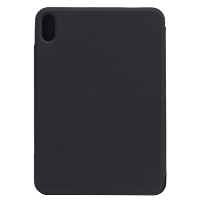 For iPad mini 2024 / mini 6 Horizontal Flip Ultra-thin Fixed Buckle Magnetic PU Tablet Case With Three-folding Holder & Sleep / Wake-up Function(Black) - iPad mini 6 Cases by buy2fix | Online Shopping UK | buy2fix