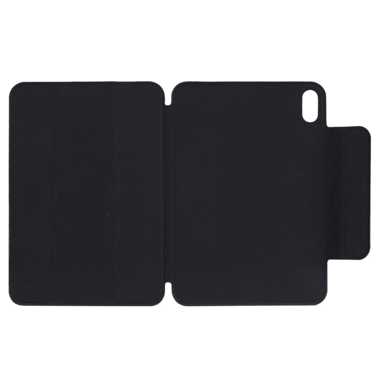 For iPad mini 2024 / mini 6 Horizontal Flip Ultra-thin Fixed Buckle Magnetic PU Tablet Case With Three-folding Holder & Sleep / Wake-up Function(Black) - iPad mini 6 Cases by buy2fix | Online Shopping UK | buy2fix
