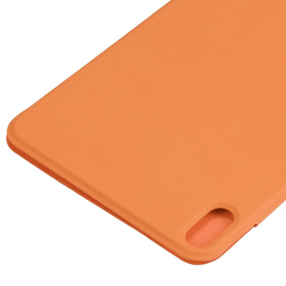 For iPad mini 2024 / mini 6 Horizontal Flip Ultra-thin Fixed Buckle Magnetic PU Tablet Case With Three-folding Holder & Sleep / Wake-up Function(Orange) - iPad mini 6 Cases by buy2fix | Online Shopping UK | buy2fix