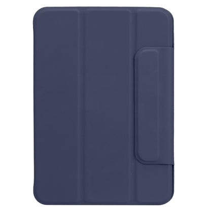 For iPad mini 2024 / mini 6 Horizontal Flip Ultra-thin Fixed Buckle Magnetic PU Tablet Case With Three-folding Holder & Sleep / Wake-up Function(Dark Blue) - iPad mini 6 Cases by buy2fix | Online Shopping UK | buy2fix