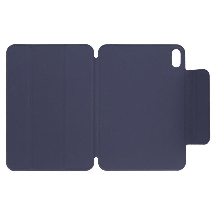 For iPad mini 2024 / mini 6 Horizontal Flip Ultra-thin Fixed Buckle Magnetic PU Tablet Case With Three-folding Holder & Sleep / Wake-up Function(Dark Blue) - iPad mini 6 Cases by buy2fix | Online Shopping UK | buy2fix
