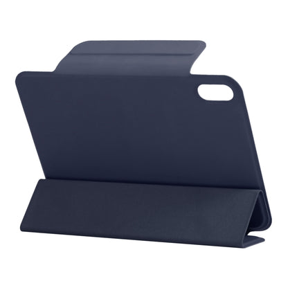 For iPad mini 2024 / mini 6 Horizontal Flip Ultra-thin Fixed Buckle Magnetic PU Tablet Case With Three-folding Holder & Sleep / Wake-up Function(Dark Blue) - iPad mini 6 Cases by buy2fix | Online Shopping UK | buy2fix