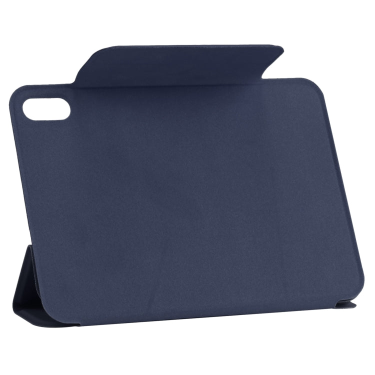 For iPad mini 2024 / mini 6 Horizontal Flip Ultra-thin Fixed Buckle Magnetic PU Tablet Case With Three-folding Holder & Sleep / Wake-up Function(Dark Blue) - iPad mini 6 Cases by buy2fix | Online Shopping UK | buy2fix