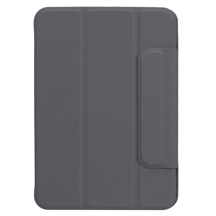 For iPad mini 2024 / mini 6 Horizontal Flip Ultra-thin Fixed Buckle Magnetic PU Tablet Case With Three-folding Holder & Sleep / Wake-up Function(Dark Grey) - iPad mini 6 Cases by buy2fix | Online Shopping UK | buy2fix