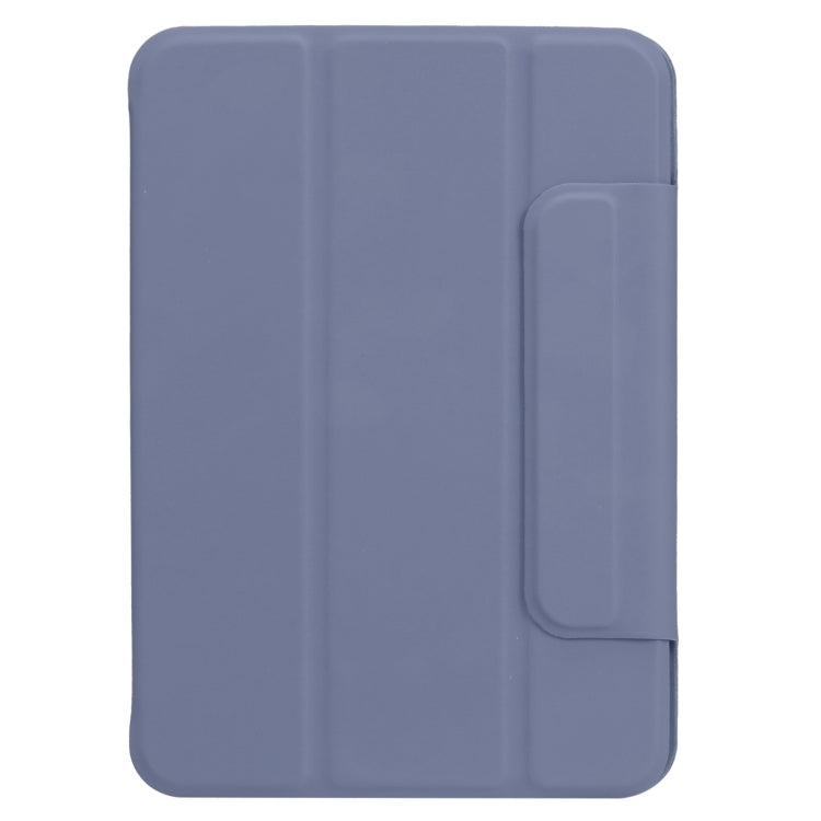 For iPad mini 2024 / mini 6 Horizontal Flip Ultra-thin Fixed Buckle Magnetic PU Tablet Case With Three-folding Holder & Sleep / Wake-up Function(Purple) - iPad mini 6 Cases by buy2fix | Online Shopping UK | buy2fix