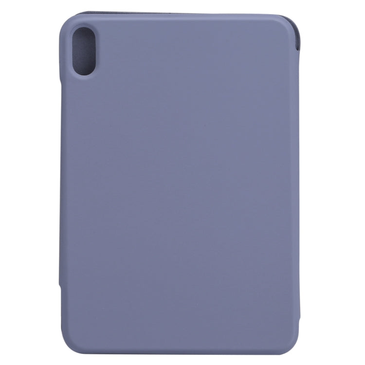 For iPad mini 2024 / mini 6 Horizontal Flip Ultra-thin Fixed Buckle Magnetic PU Tablet Case With Three-folding Holder & Sleep / Wake-up Function(Purple) - iPad mini 6 Cases by buy2fix | Online Shopping UK | buy2fix