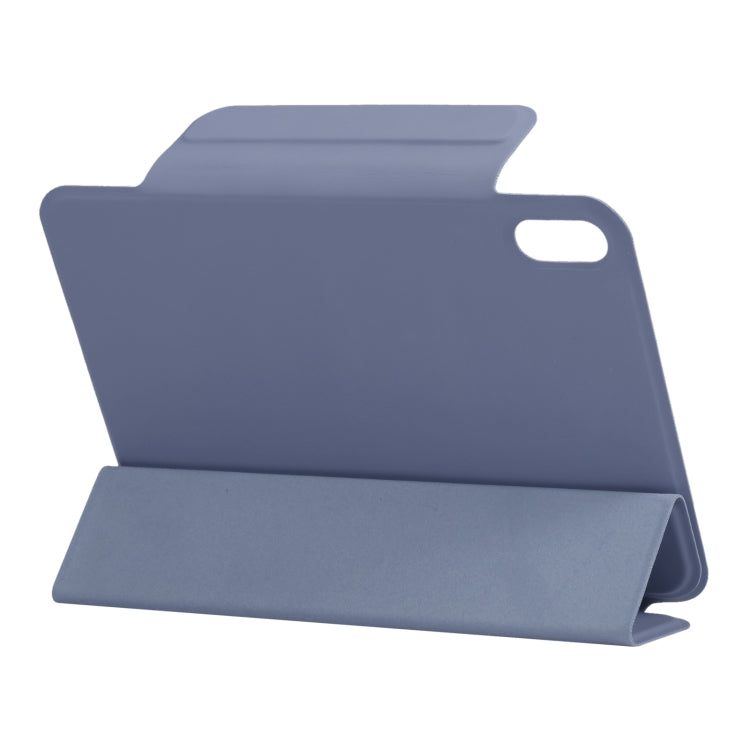 For iPad mini 2024 / mini 6 Horizontal Flip Ultra-thin Fixed Buckle Magnetic PU Tablet Case With Three-folding Holder & Sleep / Wake-up Function(Purple) - iPad mini 6 Cases by buy2fix | Online Shopping UK | buy2fix