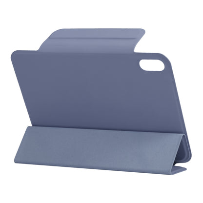 For iPad mini 2024 / mini 6 Horizontal Flip Ultra-thin Fixed Buckle Magnetic PU Tablet Case With Three-folding Holder & Sleep / Wake-up Function(Purple) - iPad mini 6 Cases by buy2fix | Online Shopping UK | buy2fix