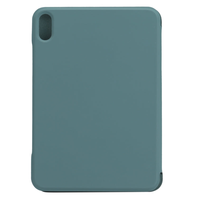 For iPad mini 2024 / mini 6 Horizontal Flip Ultra-thin Fixed Buckle Magnetic PU Tablet Case With Three-folding Holder & Sleep / Wake-up Function(Pine Needle Green) - iPad mini 6 Cases by buy2fix | Online Shopping UK | buy2fix