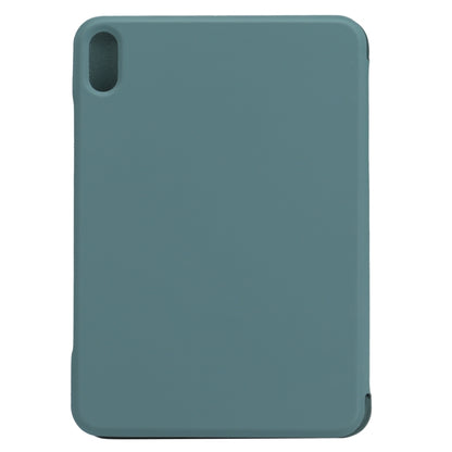 For iPad mini 2024 / mini 6 Horizontal Flip Ultra-thin Fixed Buckle Magnetic PU Tablet Case With Three-folding Holder & Sleep / Wake-up Function(Pine Needle Green) - iPad mini 6 Cases by buy2fix | Online Shopping UK | buy2fix