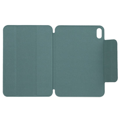 For iPad mini 2024 / mini 6 Horizontal Flip Ultra-thin Fixed Buckle Magnetic PU Tablet Case With Three-folding Holder & Sleep / Wake-up Function(Pine Needle Green) - iPad mini 6 Cases by buy2fix | Online Shopping UK | buy2fix