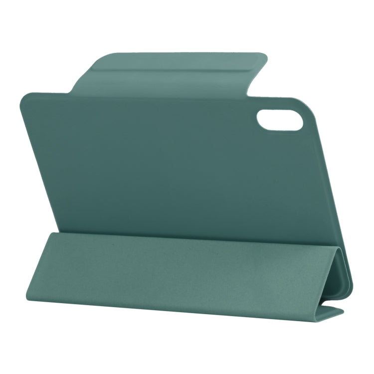 For iPad mini 2024 / mini 6 Horizontal Flip Ultra-thin Fixed Buckle Magnetic PU Tablet Case With Three-folding Holder & Sleep / Wake-up Function(Pine Needle Green) - iPad mini 6 Cases by buy2fix | Online Shopping UK | buy2fix