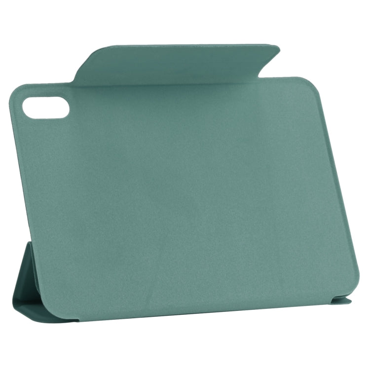For iPad mini 2024 / mini 6 Horizontal Flip Ultra-thin Fixed Buckle Magnetic PU Tablet Case With Three-folding Holder & Sleep / Wake-up Function(Pine Needle Green) - iPad mini 6 Cases by buy2fix | Online Shopping UK | buy2fix