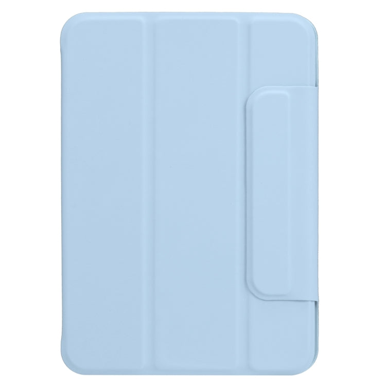 For iPad mini 2024 / mini 6 Horizontal Flip Ultra-thin Fixed Buckle Magnetic PU Tablet Case With Three-folding Holder & Sleep / Wake-up Function(Sky Blue) - iPad mini 6 Cases by buy2fix | Online Shopping UK | buy2fix
