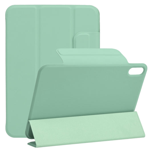 For iPad mini 2024 / mini 6 Horizontal Flip Ultra-thin Fixed Buckle Magnetic PU Tablet Case With Three-folding Holder & Sleep / Wake-up Function(Mint Green) - iPad mini 6 Cases by buy2fix | Online Shopping UK | buy2fix