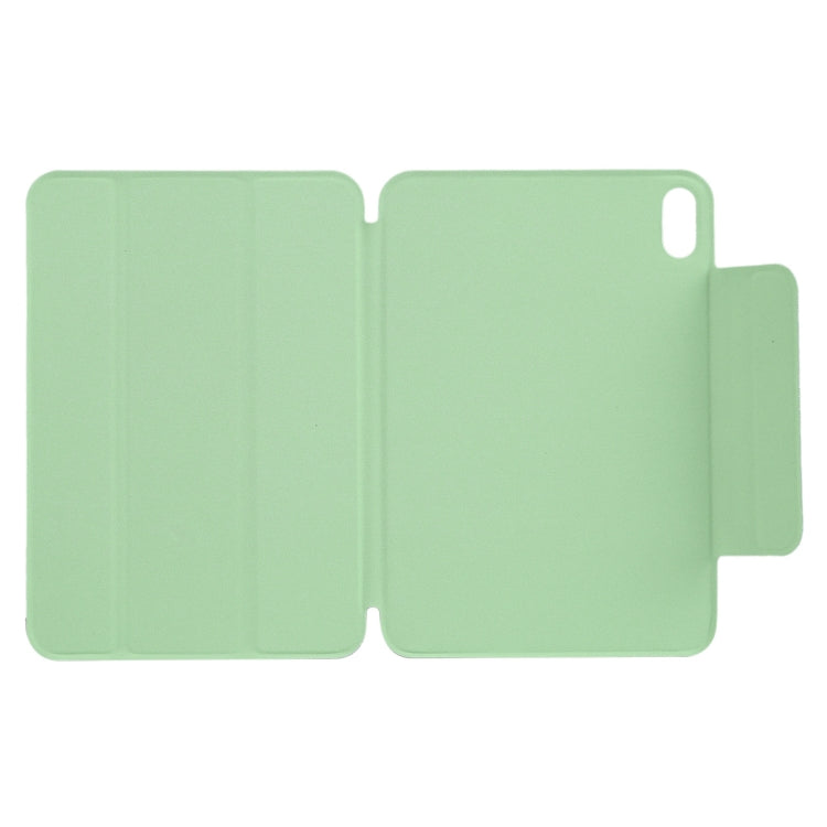For iPad mini 2024 / mini 6 Horizontal Flip Ultra-thin Fixed Buckle Magnetic PU Tablet Case With Three-folding Holder & Sleep / Wake-up Function(Mint Green) - iPad mini 6 Cases by buy2fix | Online Shopping UK | buy2fix