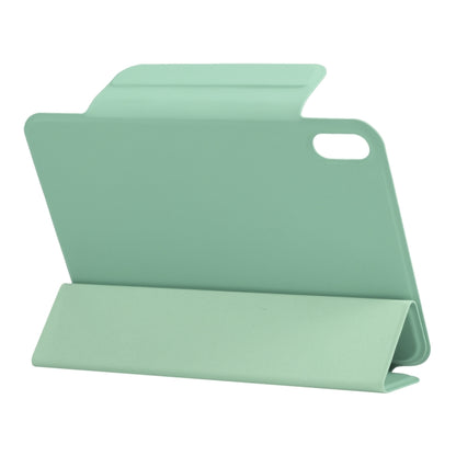 For iPad mini 2024 / mini 6 Horizontal Flip Ultra-thin Fixed Buckle Magnetic PU Tablet Case With Three-folding Holder & Sleep / Wake-up Function(Mint Green) - iPad mini 6 Cases by buy2fix | Online Shopping UK | buy2fix