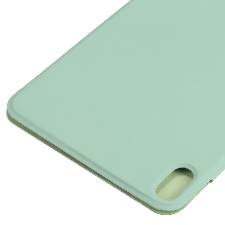 For iPad mini 2024 / mini 6 Horizontal Flip Ultra-thin Fixed Buckle Magnetic PU Tablet Case With Three-folding Holder & Sleep / Wake-up Function(Mint Green) - iPad mini 6 Cases by buy2fix | Online Shopping UK | buy2fix