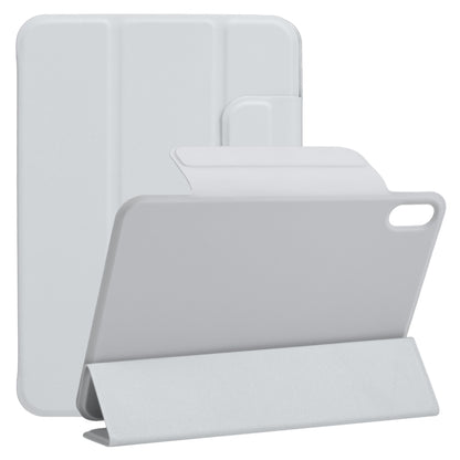 For iPad mini 2024 / mini 6 Horizontal Flip Ultra-thin Fixed Buckle Magnetic PU Tablet Case With Three-folding Holder & Sleep / Wake-up Function(Grey) - iPad mini 6 Cases by buy2fix | Online Shopping UK | buy2fix