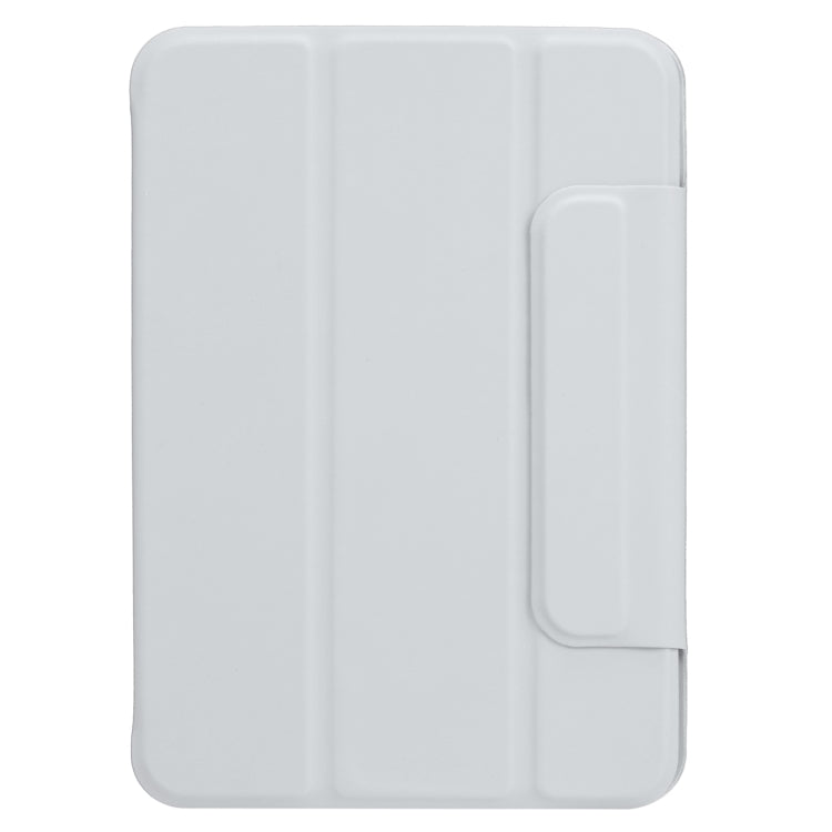 For iPad mini 2024 / mini 6 Horizontal Flip Ultra-thin Fixed Buckle Magnetic PU Tablet Case With Three-folding Holder & Sleep / Wake-up Function(Grey) - iPad mini 6 Cases by buy2fix | Online Shopping UK | buy2fix