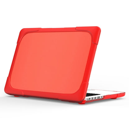 For MacBook Air 13.3 inch A1932 (2018) TPU + PC Two Color Laptop Protective Case(Red) - MacBook Air Cases by buy2fix | Online Shopping UK | buy2fix