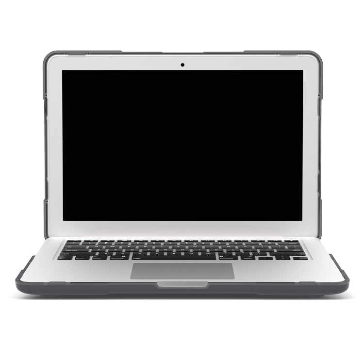 For MacBook Air 13.3 inch A1932 (2018) TPU + PC Two Color Laptop Protective Case(Grey) - MacBook Air Cases by buy2fix | Online Shopping UK | buy2fix