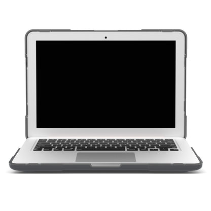 For MacBook Air 13.3 inch A1932 (2018) TPU + PC Two Color Laptop Protective Case(Grey) - MacBook Air Cases by buy2fix | Online Shopping UK | buy2fix