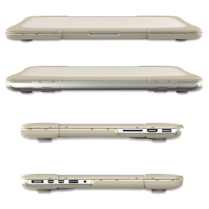 For MacBook Air 13.3 inch A1932 (2018) TPU + PC Two Color Laptop Protective Case(Khaki) - MacBook Air Cases by buy2fix | Online Shopping UK | buy2fix