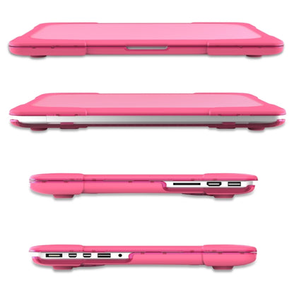 For MacBook Air 13.3 inch A1932 (2018) TPU + PC Two Color Laptop Protective Case(Rose Red) - MacBook Air Cases by buy2fix | Online Shopping UK | buy2fix