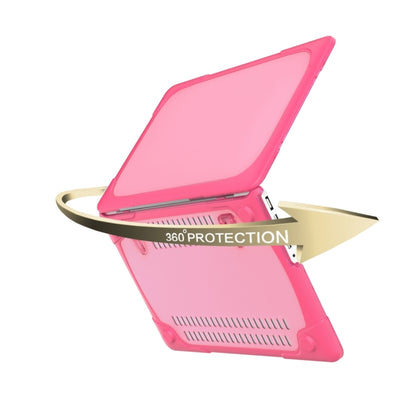 For MacBook Air 13.3 inch A1932 (2018) TPU + PC Two Color Laptop Protective Case(Rose Red) - MacBook Air Cases by buy2fix | Online Shopping UK | buy2fix