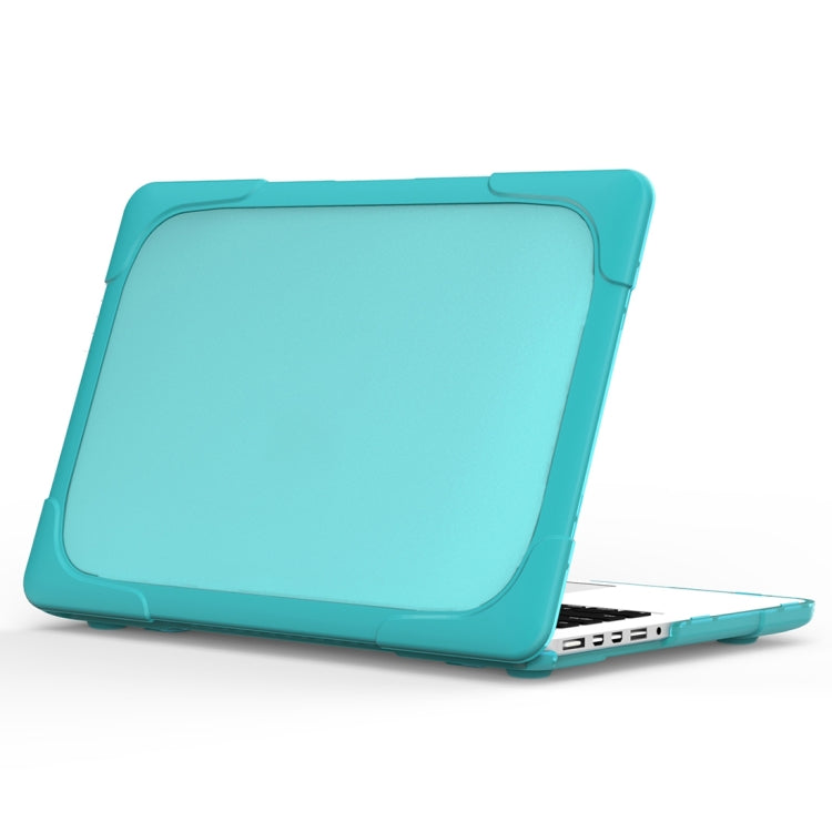 For MacBook Air 13.3 inch A1932 (2018) TPU + PC Two Color Laptop Protective Case(Sky Blue) - MacBook Air Cases by buy2fix | Online Shopping UK | buy2fix