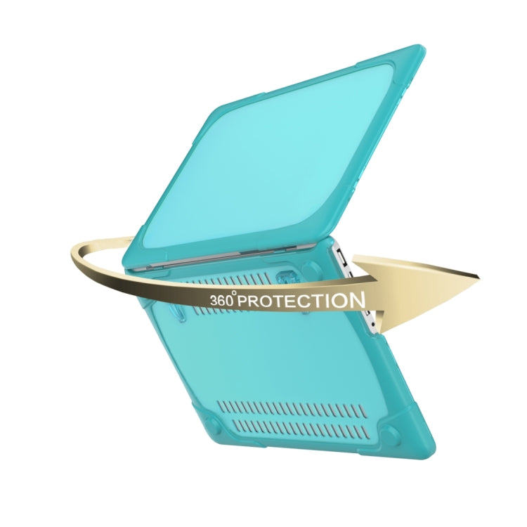 For MacBook Air 13.3 inch A1932 (2018) TPU + PC Two Color Laptop Protective Case(Sky Blue) - MacBook Air Cases by buy2fix | Online Shopping UK | buy2fix