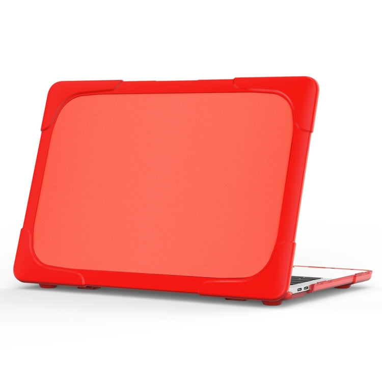 For MacBook Pro 13.3 inch with Touch Bar (A2159 / A1989) TPU + PC Two Color Laptop Protective Case(Red) - MacBook Pro Cases by buy2fix | Online Shopping UK | buy2fix