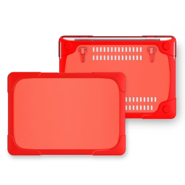 For MacBook Pro 13.3 inch with Touch Bar (A2159 / A1989) TPU + PC Two Color Laptop Protective Case(Red) - MacBook Pro Cases by buy2fix | Online Shopping UK | buy2fix