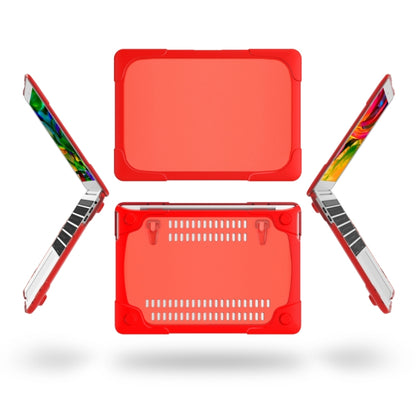 For MacBook Pro 13.3 inch with Touch Bar (A2159 / A1989) TPU + PC Two Color Laptop Protective Case(Red) - MacBook Pro Cases by buy2fix | Online Shopping UK | buy2fix