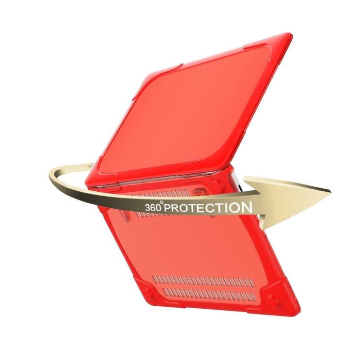 For MacBook Pro 13.3 inch with Touch Bar (A2159 / A1989) TPU + PC Two Color Laptop Protective Case(Red) - MacBook Pro Cases by buy2fix | Online Shopping UK | buy2fix