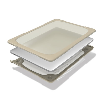 For MacBook Pro 13.3 inch with Touch Bar (A2159 / A1989) TPU + PC Two Color Laptop Protective Case(Khaki) - MacBook Pro Cases by buy2fix | Online Shopping UK | buy2fix
