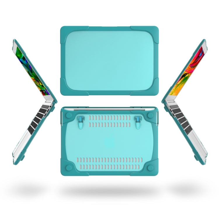 For MacBook Pro 13.3 inch with Touch Bar (A2159 / A1989) TPU + PC Two Color Laptop Protective Case(Sky Blue) - MacBook Pro Cases by buy2fix | Online Shopping UK | buy2fix