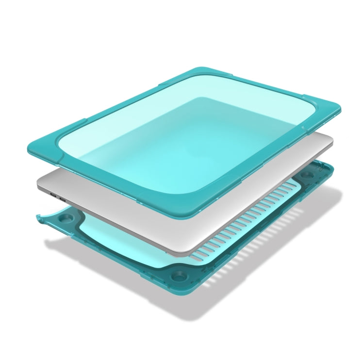 For MacBook Pro 13.3 inch with Touch Bar (A2159 / A1989) TPU + PC Two Color Laptop Protective Case(Sky Blue) - MacBook Pro Cases by buy2fix | Online Shopping UK | buy2fix