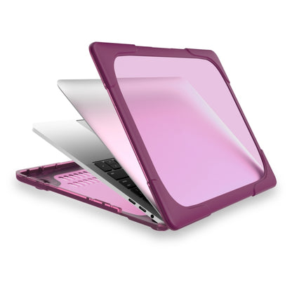 For MacBook Pro 13.3 inch with Touch Bar (A2159 / A1989) TPU + PC Two Color Laptop Protective Case(Purple) - MacBook Pro Cases by buy2fix | Online Shopping UK | buy2fix