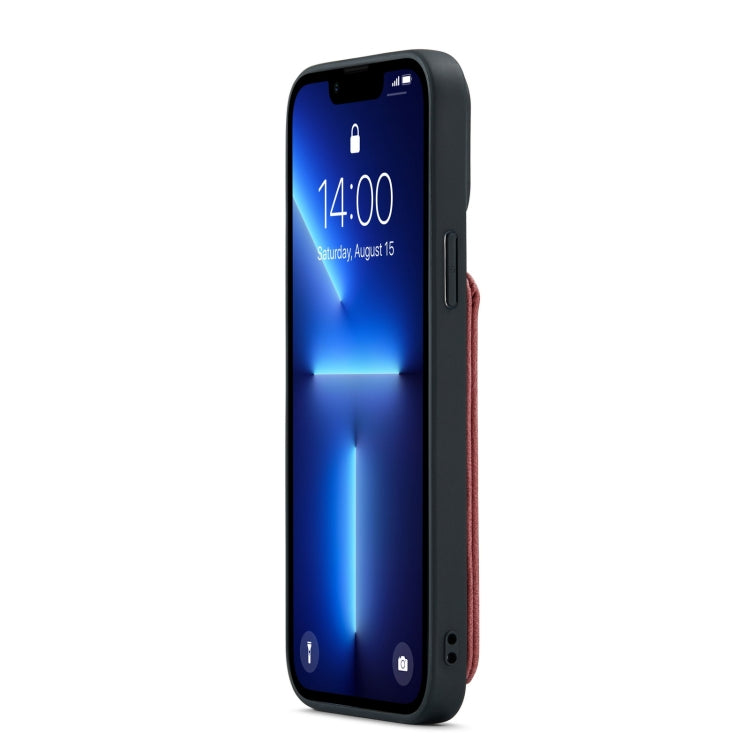 For iPhone 13 Pro Max JEEHOOD Anti-theft Brush Magnetic PU + TPU Protective Case with Card Slot (Red) - iPhone 13 Pro Max Cases by JEEHOOD | Online Shopping UK | buy2fix