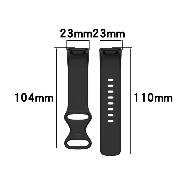 For Fitbit Charge 5 Silicone Watch Band, Size:S(Mint Green) - Watch Bands by buy2fix | Online Shopping UK | buy2fix