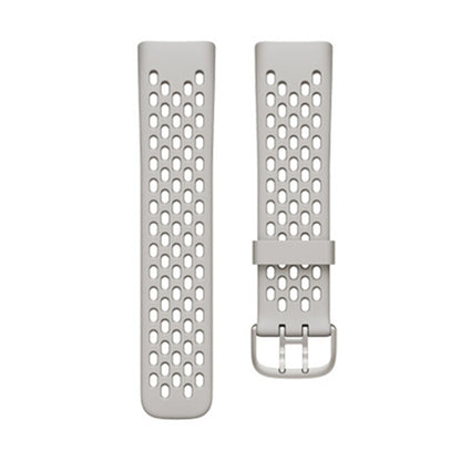 For Fitbit Charge 5 Silicone Hole Watch Band(Apricot) by buy2fix